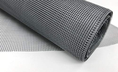 Fliegengitter Gewebe Fliegennetz Insektenschutz Fliegengitter mit Rahmen Meterware Moskitonetz Farbe grau Breite 150 cm versch. Längen 5m, 10m 30m Insektenschutz für Fenster (Fiberglas, 30m)