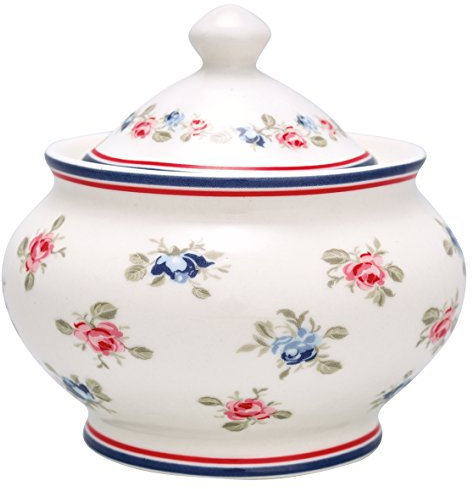 GreenGate STWSUGHAI0104 Hailey Zuckerdose White 10 cm (1 Stück)