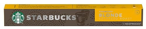 Starbucks Nespresso Blonde Espresso Roast Coffee 10 Pods 53g