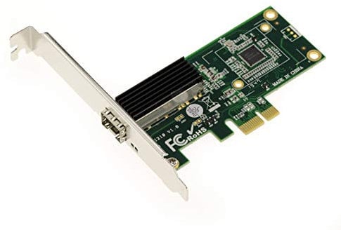 KALEA-INFORMATIQUE PCIe x1 Controller-Karte 1G Gigabit LAN Ethernet SFP-Netzwerk mit Intel WGI210AS Chipsatz - AVB Audio Video Bridging Support.