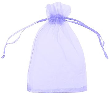 100 x Organzabeutel Verschiedene Größen, große Farbauswahl, Organzasäckchen Geschenkbeutel Geschenkverpackung (Flieder, 13 x 18 cm)