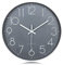 Lafocuse Grau Modern Wanduhr Lautlos 30cm, 3D Ziffern Ohne Tickgeräusche, Quartz Wanduhr Analog Leicht zu Lesen Deko für Wohnzimmer Zimmer Küche Büro