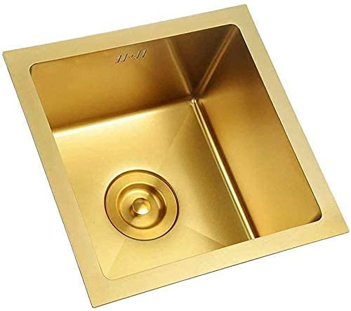 YGCBL Fregadero, Fregadero de Cocina Fregadero Cuadrado Comedor Cocina Bar Terraza Exterior 38 * 38 * 21.5Cm