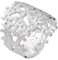 SILBERMOOS Damen Motiv Ring Blumen Blüten Ornament Blumenwiese breit Sterling Silber 925, Größe:56
