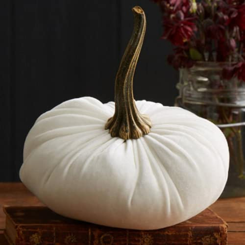 Deko Kürbis Samt Herbst Dekoration Kürbis Herbstdeko Kürbis Tischdekoration Halloween Erntedankfest Dekoration Weiß