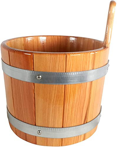 SudoreWell® Saunakübel hygieneversiegelt aus Lärchenholz 5 Liter