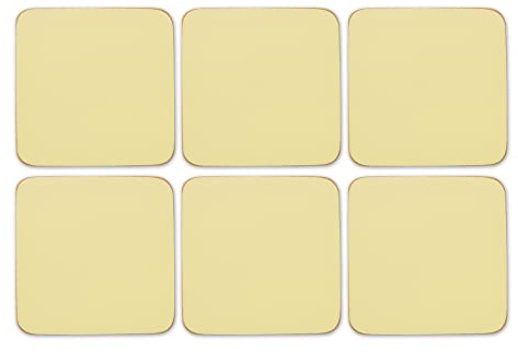 Pimpernel Coasters Sunny Yellow Set of 6 Drink Mats
