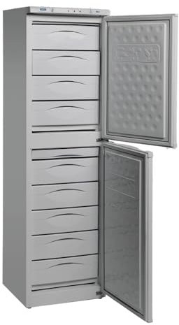 MBH - Congelador vertical profesional con 9 cajones para hostelería. Armario congelador industrial para restaurante.