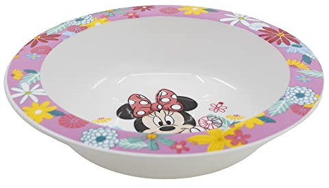 Cuenco infantil reutilizable apto para microondas de Minnie Mouse