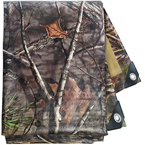 Tongcamo Lona Camuflaje Impermeable Lona Lona Tejido Impermeable y Antidesgarro Lona Camión Exterior Lona con Ojales