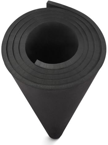 MEARCOOH Espuma EVA Negro 10mm, 150cm*90cm Cosplay Espuma EVA Grande, 1PCS Esponja EVA Densidad 86kg/m3 para Cosplay, Manualidades, Proyectos DIY (Negro 10mm)