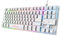 Trust Gaming GXT 833W Thado Teclado Gaming TKL QWERTY Español, Tenkeyless (20% más pequeño), 69% Plástico Reciclado, Membrana, Anti-Ghosting, Teclado Gamer RGB USB, PC/Ordenador - Blanco