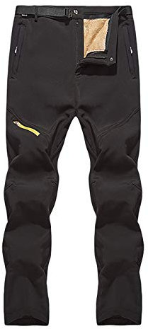 Schneehose Herren Winter Gefüttert Outdoorhose Outdoor Thermohosen Skibekleidung Snowboard Lang Softshell Motorrad Funktionshose Thermohose Trousers Schnee Wanderhosen