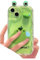Korean Cute 3D Bear Frog Rabbit Ear Soft Silicone Phone Case For IPhone 14 15 Pro Max 13 12 Pro 11 X 8 Plus Cartoon Clear Cover (Color : C, Size : For iphone 15)