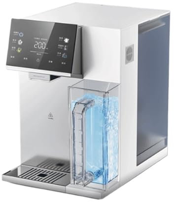 VVHUDA water dispensers Desktop Water Purifier Heating Direct Drinking Instant Water Dispenser Household Reverse Osmosis Installation hot drink dispenser (Color : Ice Warm) small gift