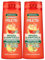 Garnier Fructis repariert und stärkt Shampoo für tiefe Reparaturen beschädigtes Haar mit Marula-Öl Keratin, nährtes und elastisches Haar – 2 Flaschen à 250 ml