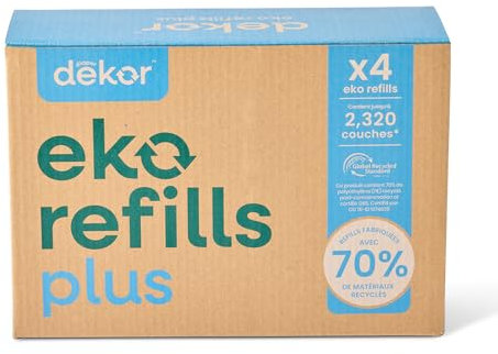 Diaper Dekor EKO Plus Windeleimer-Nachfüllpackungen, 4 Stück