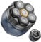 Rasoio testa calva, Kibiy LED rasoio magnetico 7D migliorato di, rasoio impermeabile IPX7 per uomini calvi, rasoio a per uomini calvi, ricarica rapida Type-C