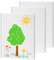 ZMCYN 3 weiße Hardcover-Bücher, blanko, 21,6 x 27,9 cm, blanko, Geschichtenbuch, unliniertes Skizzenbuch, gebundenes Notizbuch für Journaling, Skizzieren, Schreiben (22 Blatt/44 Seiten pro Notizbuch)