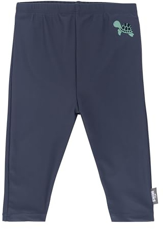 Sterntaler Leggings Schildkröte – UV-Schutz 50+ Jungen Schwimmhose mit langem Bein – Badeleggings mit Schildkröten-Print und Windeleinsatz bis Größe 86/92 - Bademode – blau, Größe 80