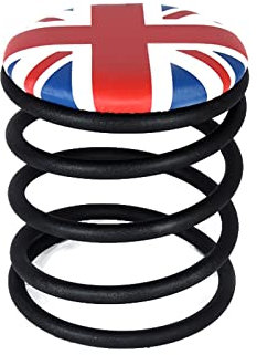 Taburete de bar estilo americano con muelles, duradero, arte de hierro, antideslizante, cómoda, silla alta para cocina, comedor, cafetería, solución ideal para sentarse