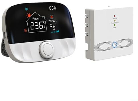 Termostato, Kit termostato WiFi wireless per caldaia, Termostato intelligente per la casa, Termostato Wifi programmabile, Controllo vocale remoto