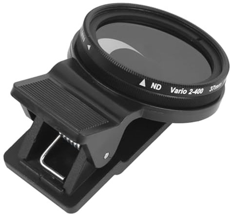 Veledge 37mm Adjustable ND Lens Filter Neutral Density ND2‑400 for Different Brand Phones