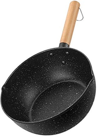 HAODUOO Milchtopf, Suppentopf, Zwiebelsuppe, Topf, Gemüsetopf, Auflauftopf, Bratpfanne, Topf, Suppenschüsseln, Topf for Suppe, 33,8 x 18 cm, Bratpfanne, Wok(33.8X18CM)