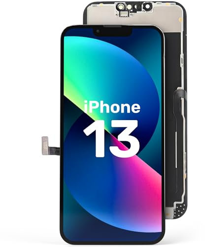 Fixxoo Display in A+ Qualität für iPhone 13 | Austausch-Display iPhone 13 mit voller Farbechtheit und Perfekter Passform | iPhone 13 Screen in überragender Qualität | iPhone Display Retina LCD