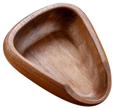 RCGOFOLLOW Walnut Wood Dosing Cup for Coffee Beans with Ceramic Measuring Spoon Natural Walnut Wood for Coffee Dosing Cup, A