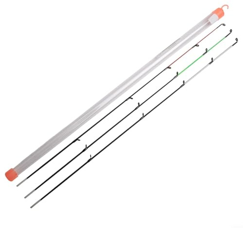 Qualoramall Feeder Karpfenrute Top Tips MLH 50–120 g Fiberglas schnelle Aktion Angelrutenspitze Ersatz Fischruten Spitzen Reparaturset Fischruten Keramik Führungsring für Süß- und Salzwasser (072)