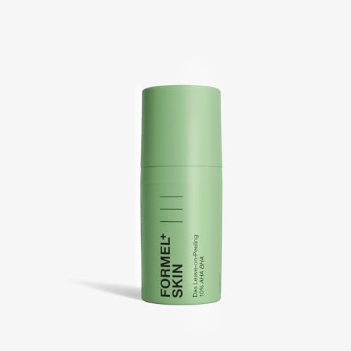 FORMEL SKIN Gesichtspeeling, 10% AHA + BHA, Antioxidativ, Strahlender Teint, Für jeden Hauttyp, Mit Glycolsäure und Milchsäure, 30 ml