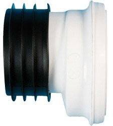 Polypipe Kwickfit 4 110mm Offset 12mm Down WC Toilet Pan Connector White SK46