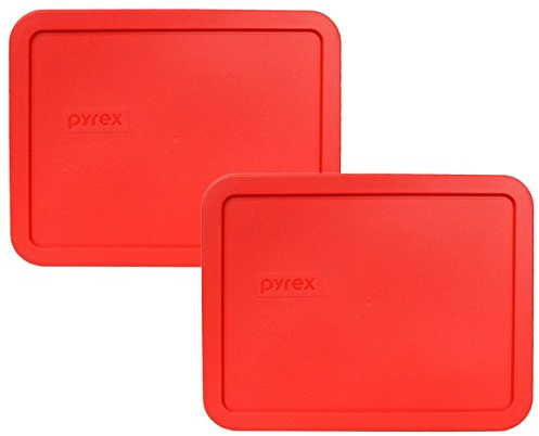 Pyrex 7211-PC Red 6 Cup Rectangular Plastic Lid by Pyrex