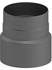 Ofenrohr-Übergangselement Reduzierung von Ø 200 auf Ø 150 mm, gussgrau