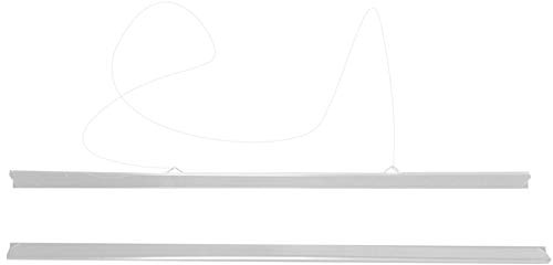 Poster Hanger Clear White Black Strips + Cord Snaps Maps Poster Grippers - B0 B1 B2 B3 B4 (B0 1028MM OR 40.48 INCH)
