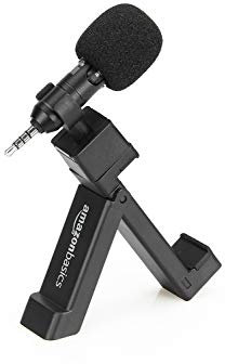 Amazon Basics Microphone for Smartphones with Clip - Black