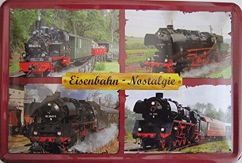 vielesguenstig-2013 Blechschild Schild gewölbt - Eisenbahn Nostalgie Dampflok Lok Zug
