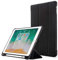 MadeRy Case for iPad (7th generation) (10.2 2019) / iPad Air 3 (2019) / iPad Pro 10.5 (2017), Ultra Slim Soft TPU Back Cover with Pencil Holder and Trifold Stand, Auto Sleep/Wake, Black