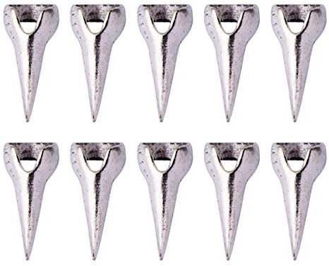 FRCOLOR 10 Stück Halloween Kostüm Krallen Gefälschte Nägel Ring Set Gothic Punk Volle Fingerringe Kristall Fingernagel Kralle für Cosplay Paty Silber