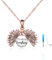 ONEFINITY Sunflower Urn Necklace for Ashes Sterling Silver You Are My Sunshine Pendant Cremation Jewellery for Ashes of Loved Ones Keepsake (Rose Gold)