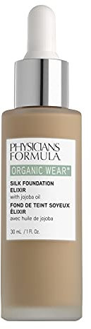 Physicians Formula - Organic Wear Silk Foundation Elixir - nahrhafte Bio Foundation, verbessert den Hautton - mit Bio Jojoba-Öl, Bio Aloe Vera - 05 - Medium