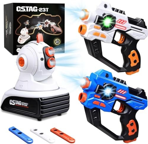 Pistolet Laser avec Projecteur, Jeu de Laser Tag Multi-Play pour Les Adolescents et Les Filles Jouet Blaster pour l'intérieur et l'extérieur pour Adultes Enfants Ages 3-12