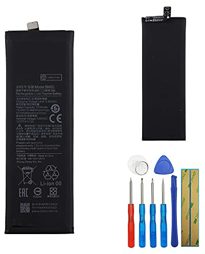 E-yiiviil Ersatzakku BM52 Kompatibel mit Xiaomi Note 10 Note 10 Pro with Tools