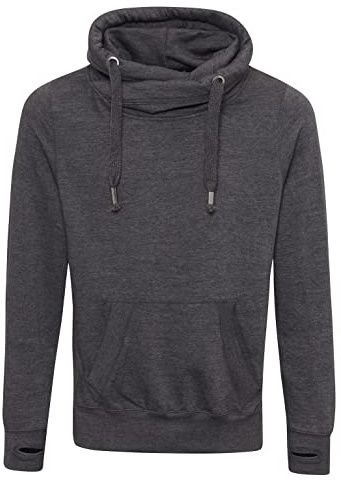 AWDis Herren Cross Neck Hoodie Kapuzenpullover