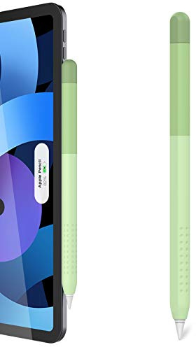 Delidigi Funda Compatible con Apple Pencil Pro (2024) / Apple Pencil 2a Generación, Color Degradado Protectora Silicona Ultrafina Carga Magnética y Double Toque (Verde)