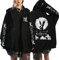 flowereyes Anime Death Note Zipper Hoodie Sweatshirt Yagami Light Cosplay Cardigan Sweatshirt L·Lawliet Lässige Kapuzenjacke mit Reißverschluss für Männer und Frauen