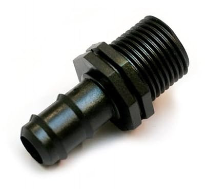 RACCORDO PORTAGOMMA FILETTATO MASCHIO PER TUBO POLIETILENE 20 mm x 1'' (30)