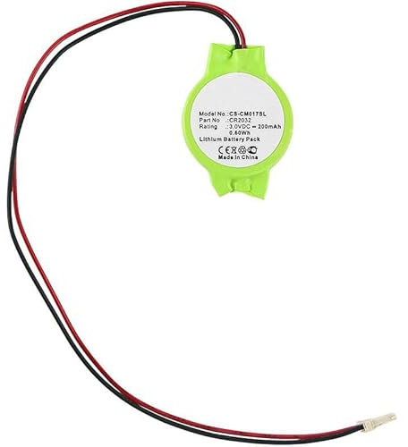 CoreParts Battery for Custom Battery Packs 0.60Wh Lithium 3V, CR2032 (Packs 0.60Wh Lithium 3V 200mAh Green for Custom Battery Pack Custom Battery Packs)