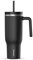 Hydrapeak Voyager Edelstahlbecher mit Griff, isolierte Wasserflasche mit Strohhalm und Deckel, Becherhalterfreundlich, wiederverwendbar, Reisebecher, Schwarz